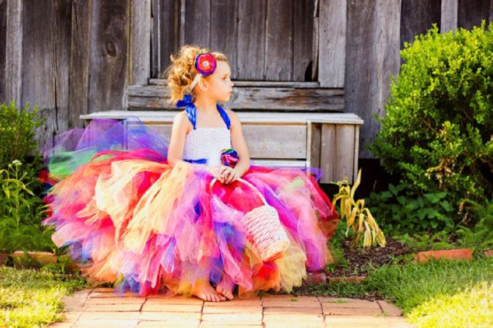 colorful flower girl dresses