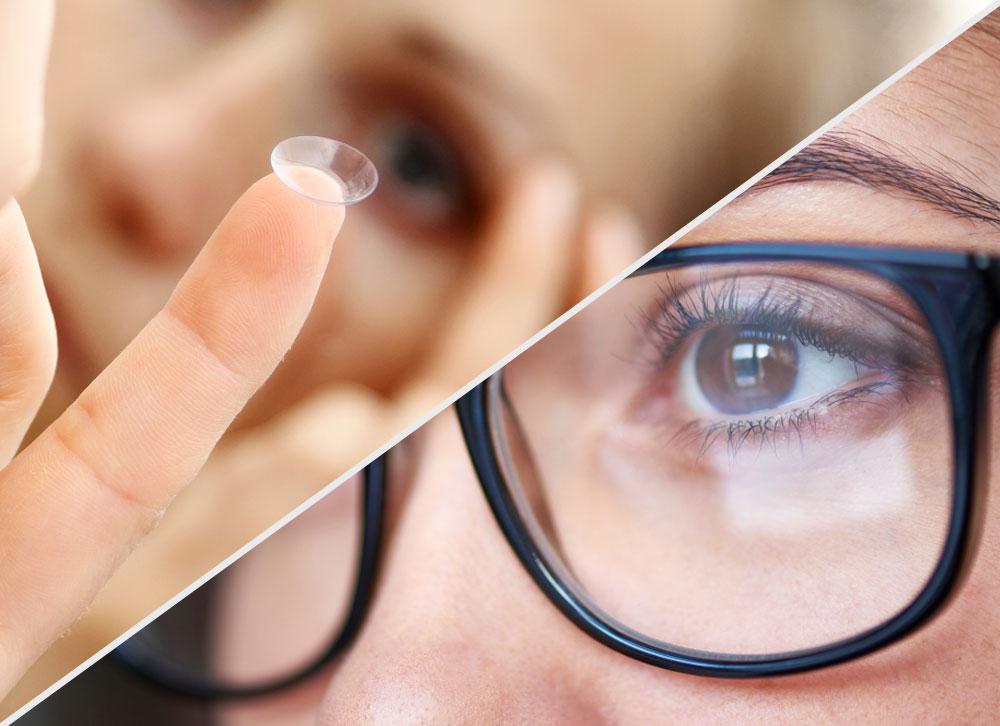 Glasses vs Contact Lenses